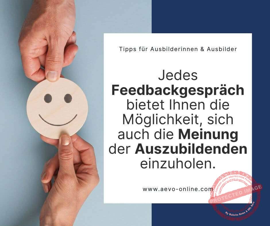 aevo-prüfung feedback | aevo online jedes feedbackgespräch bietet ihnen die möglichkeit sich auch die meinung der auszubildenden einzuholen