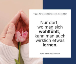 nur dort wo man sich wohlfühlt kann man auch etwas lernen