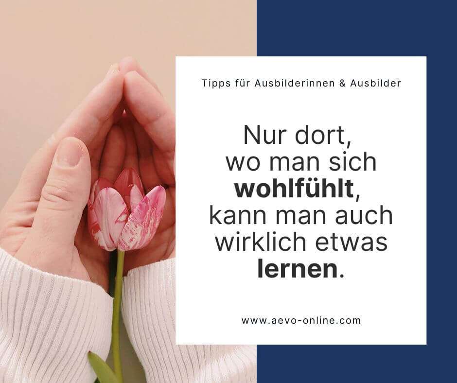 nur dort wo man sich wohlfühlt kann man auch etwas lernen