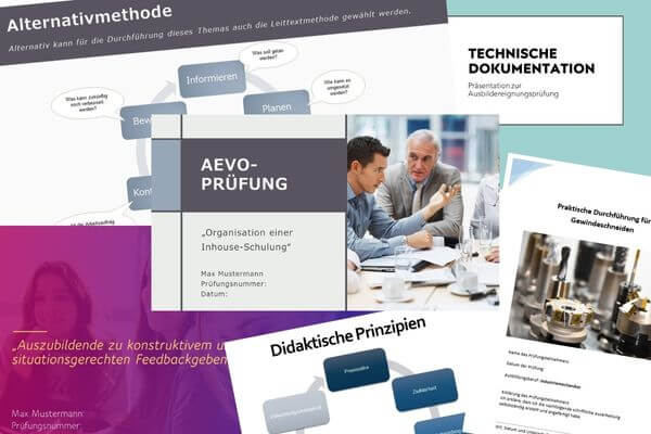 Abbildung: AEVO Online-Kurs Vorlagen für die praktische Prüfung