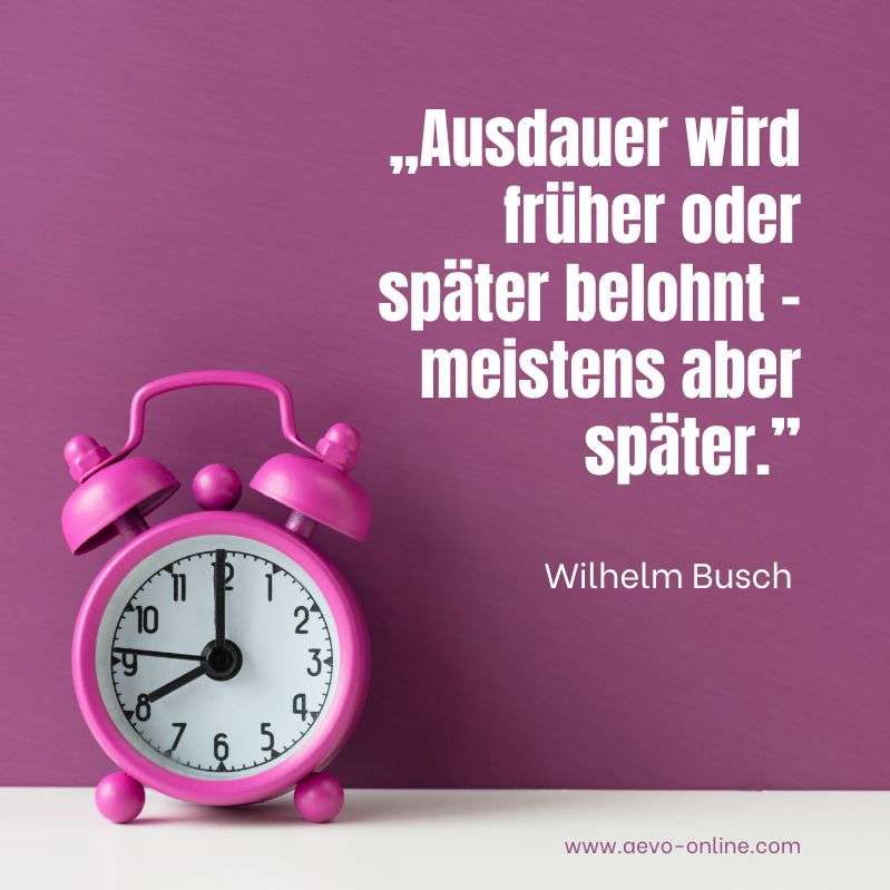 aevo online zitate ausbildung | aevo online ausdauer wird früher oder später belohnt meistens aber später zitat von wilhelm busch