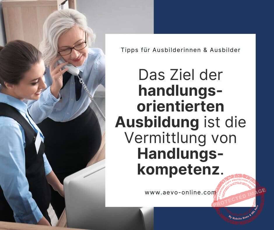 das ziel der handlungsorientierten ausbildung ist die vermittlung von handlungskompetenz