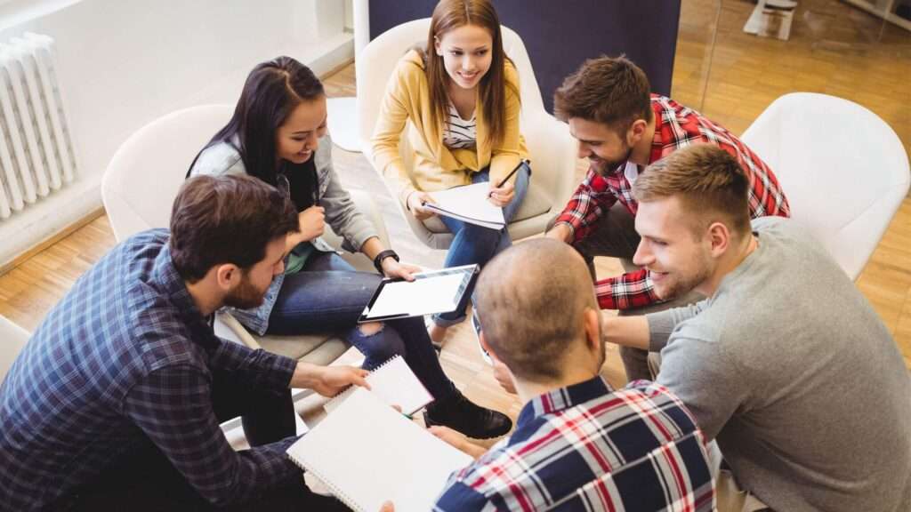 ausbildungsbeauftragte in einem inhouse training oder workshop eine beurteilung vor