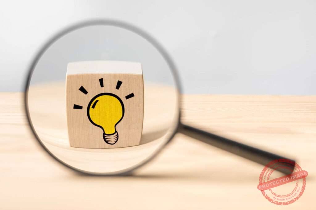 idee für lernziele mit glühbirne